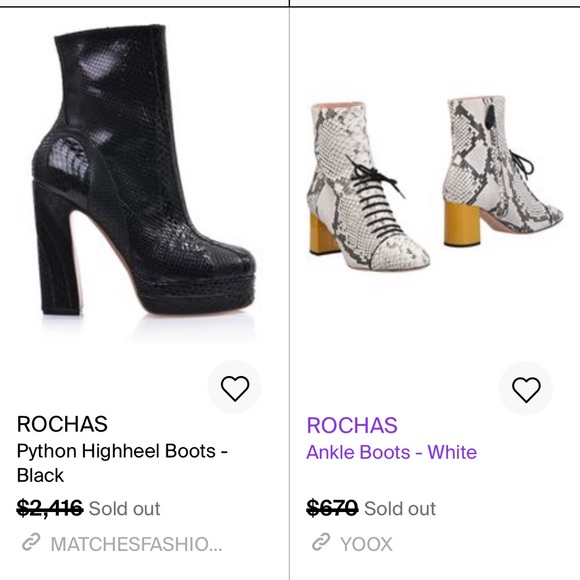 Rochas Python Heeled Boots - Picture 6 of 8